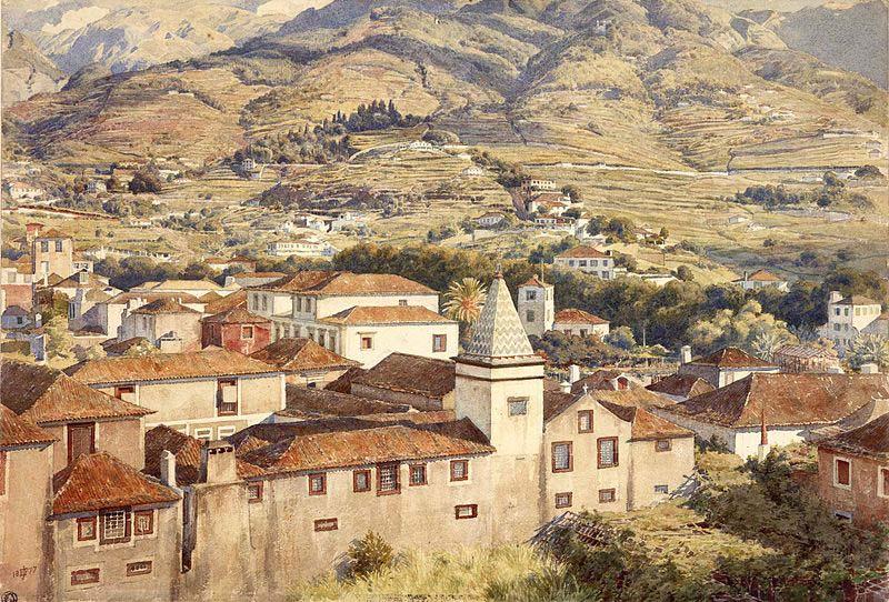 Sir Edward john poynter,bt.,P.R.A Funchal, Morning Sun Sweden oil painting art